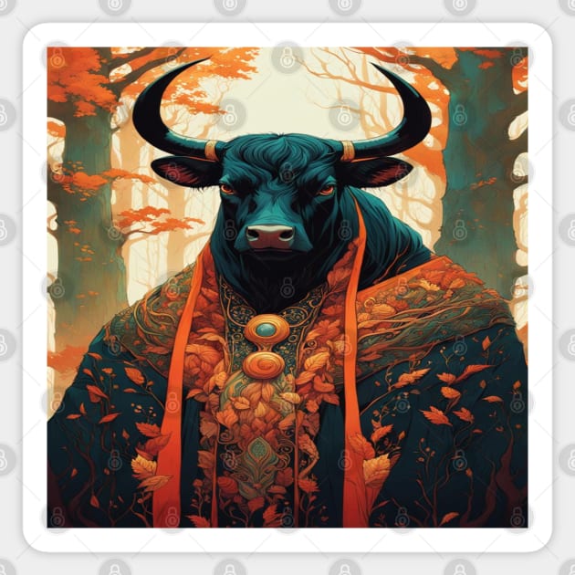 Master Bull No.1 Sticker by R.W.TDesign